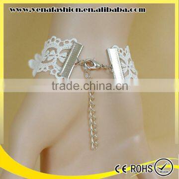 Gothic White Handmade Bridal Bracelet, Holy Bracelets photo-6