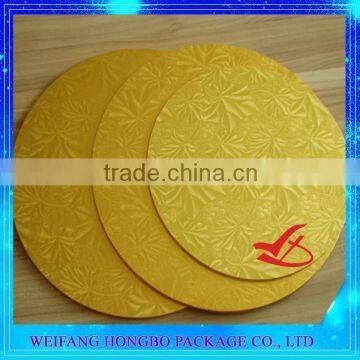 gold foil round cake boards