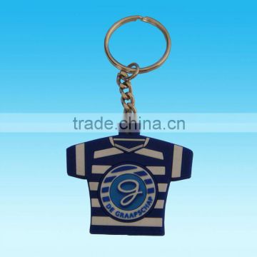 Clothes Shape 2 D Soft PVC keychain For Promotion Gifts