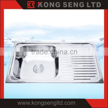 High quality Stainless steel sink kitchen sink 304 Deep draw Topmount sink -KS-TM-A15-6