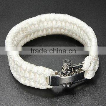 Metal ParaCord Survival Bracelet