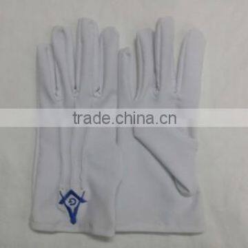 Hot sell Nylon material Masonic gloves