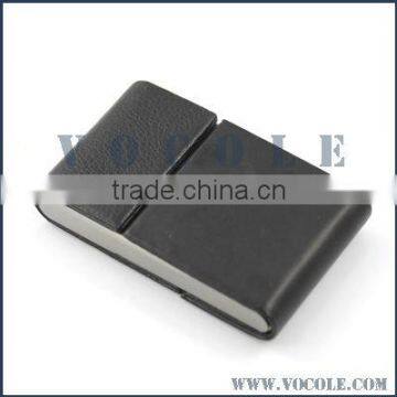 black genuine leather practical business card holder