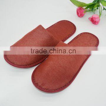 red soft hotel disposable slippers