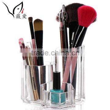 C118 Best Deal Good Quality Clear Acrylic Makeup Cosmetic Organizer Lipstick Brush Display Holder Stand