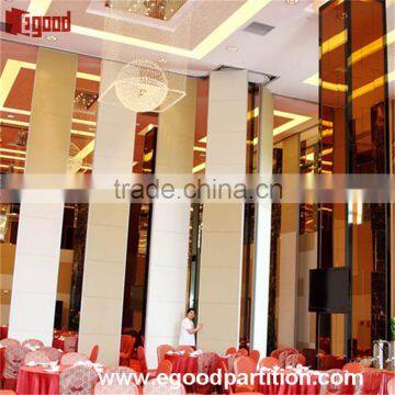 movable acoustic wooden wall panel for hotel using