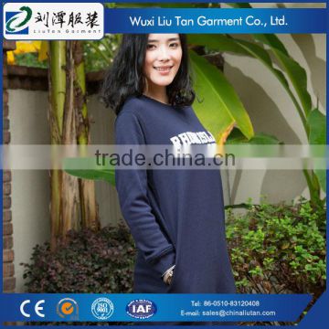 winter knit wear print custom dress factory