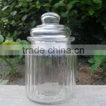 storage glass container with lid