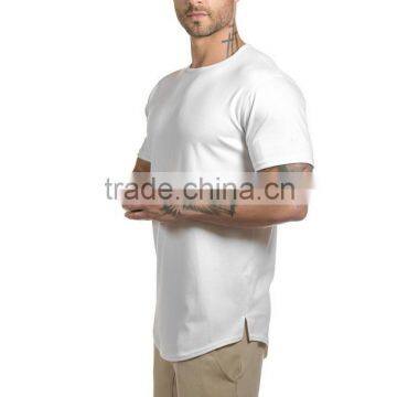 Fashion men t-shirt plain white polyester spandex oversized t shirt