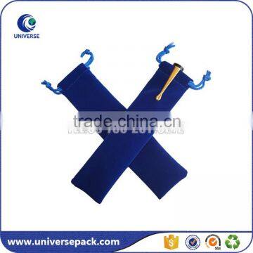 Promotional drawstring velvet pouch for pens
