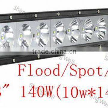 Factory directly 140w 9-32V CREE led light bar Single row IP67 led light bar