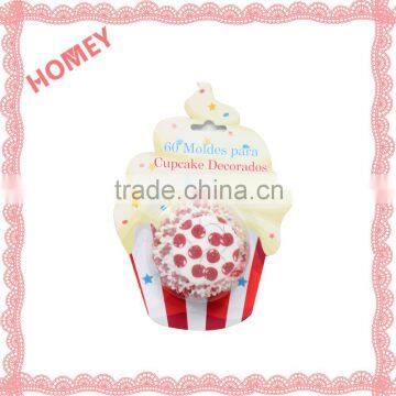 60Pcs Customized Paper Cupcake Cases Wrapper Liner Baking Party Pans Kitchen Party