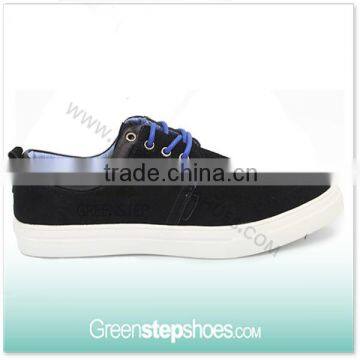 High Quality Black Cow Suede Leather Wholesale Men's Shoes