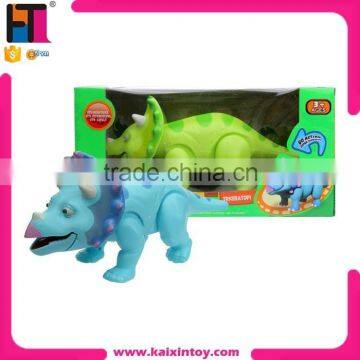 B/O plastic dinosaur toys cartoon animal with music and light