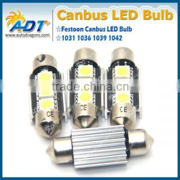 36mm CANBUS Error Free 3 LED 5050 SMD 6418 C5W License Plate Dome Light Bulb