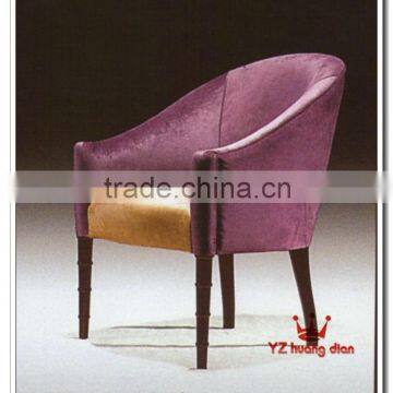 Purple color modern cheap restaurant arm chairs YB170