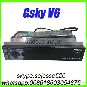 Powervu Gsky V6 HD iptv decoder satellite receiver Apstar 7(76.5E),Intelsat 20(68.5E),Measat 3 (91.5E), Intelsat 906(64.2E)