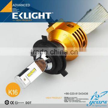 EKLIGHT Manufacturer TUV/CE/Emark Approved Super Bright H4 H7 H11 9005 H13 Car waterproof led headlamp