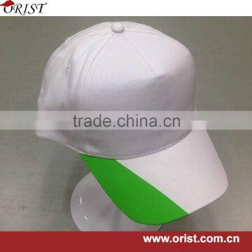 promotional custom cap with one color logo in cotton material