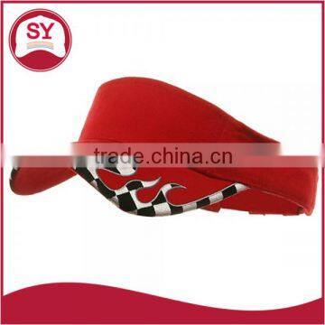 100% heavy brushed cotton Checker Flame Visors