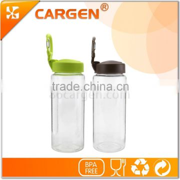 BPA free 550ml transparent plastic sport water bottle