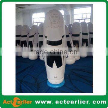 1.8m inflatable pvc football soccer ball training dummy mannequin