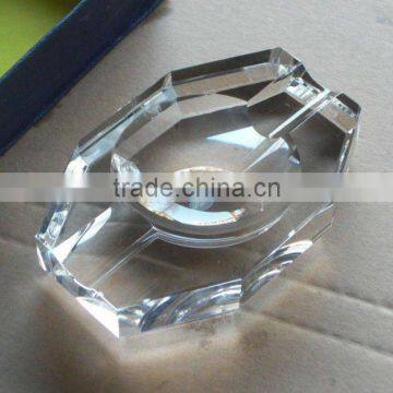 china supply crystal glass cigar ashtray in 16cm (R-0964