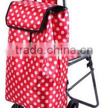 folding shopping trolley with chair