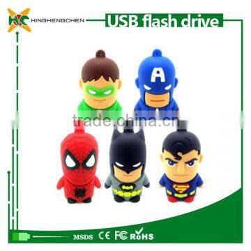 Hot Usb Pen Drive/ America Captain Superman Spiderman Batman Green Lantern Cartoon usb memory stick