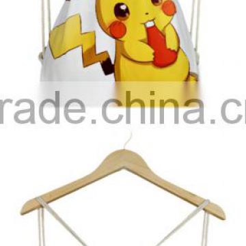 wholesale custom printed anime drawstring mesh bag, cotton drawstring bag