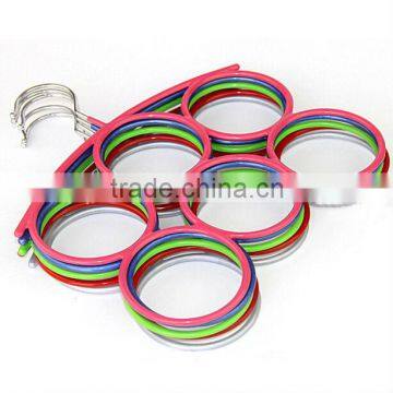 6 circles PVC Metal Scarf Holder, Belt Collection