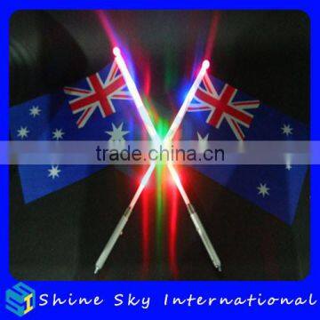 Hot Selling 2015 New Multicolor Light Up Flag with 5 Led Lights Flag