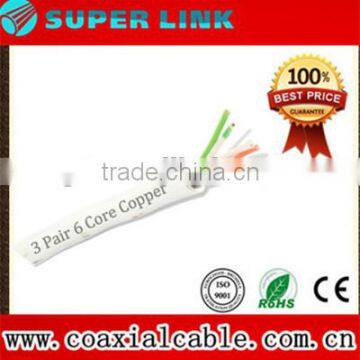 Super link 6cores telephone cable with best price and good quality