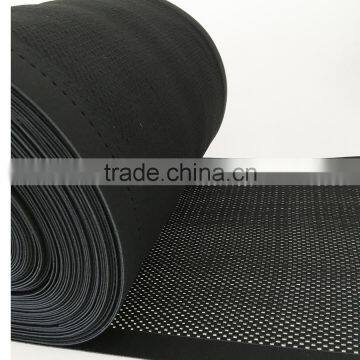 Breathable knitted wide black elastic