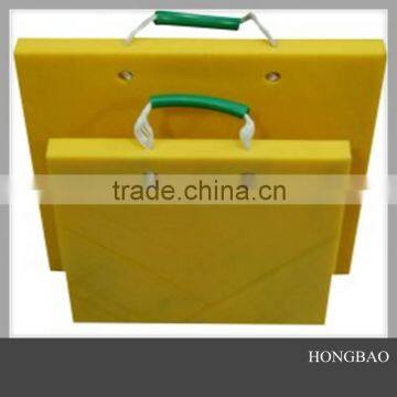 800 x 800 x 80mm crane pad/anti-impact uhmwpe sheet/uv resistant uhmw-pe crane outrigger pad