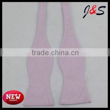 high quality pink self bow tie SB013