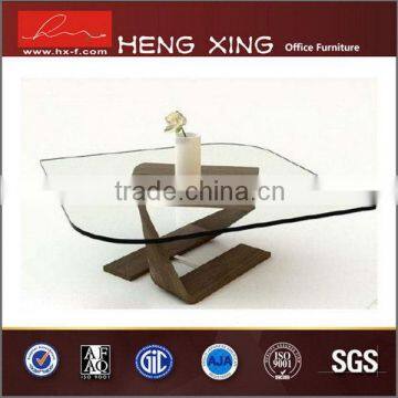 2015 new design tempered glass office table desk