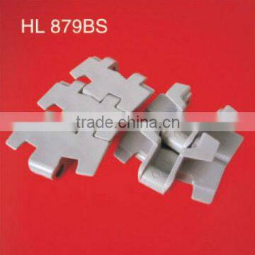 plastic slat top chain for chain conveyor 879BS