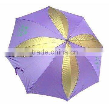 golden flower straight umbrella