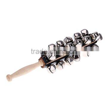 Sleigh Bells Stick Wooden Hand Held With 25 Metal Jingles Ball Percussion Musical Toy for KTV Party Kids Game photo-5