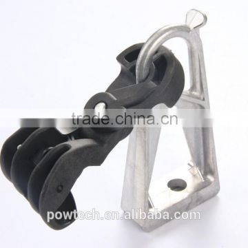 Aluminum alloy conductor rack with suspension clamp