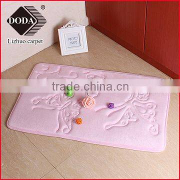 High quality 15mm thickness pvc backing non slip bath carpet