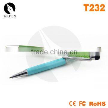 KKPEN Stationery Ballpen 2 in 1 Crystal Stylus Pen Touch Pen