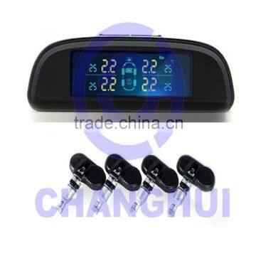 Wireless TPMS solar power supply color display internal sensors