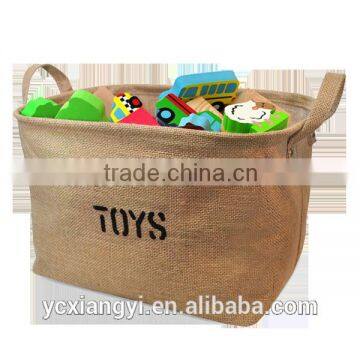 Foldable Large Line Kid Book Towel Lego Toys Storage Basket Hamper Tote Bag