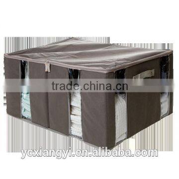 Divided Window See-Through Strong Fabric Multi-compartment Storage Box, T-shirt Clothing Storage Box