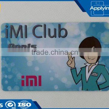 CR80 plastic membership card, PVC barcode membership card for Supermarket or Club