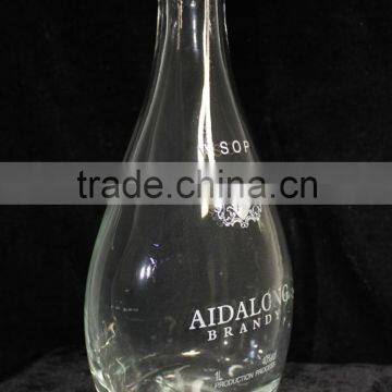 High-end Rhum Empty Glass Bottle With Cork