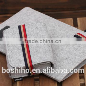 Custom Fashion Felt Wool Sleeve Elastic Ultrabook Laptop bag case for Apple Macbook