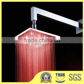 200mm Square Green/ Blue/Red LED Shower Heads